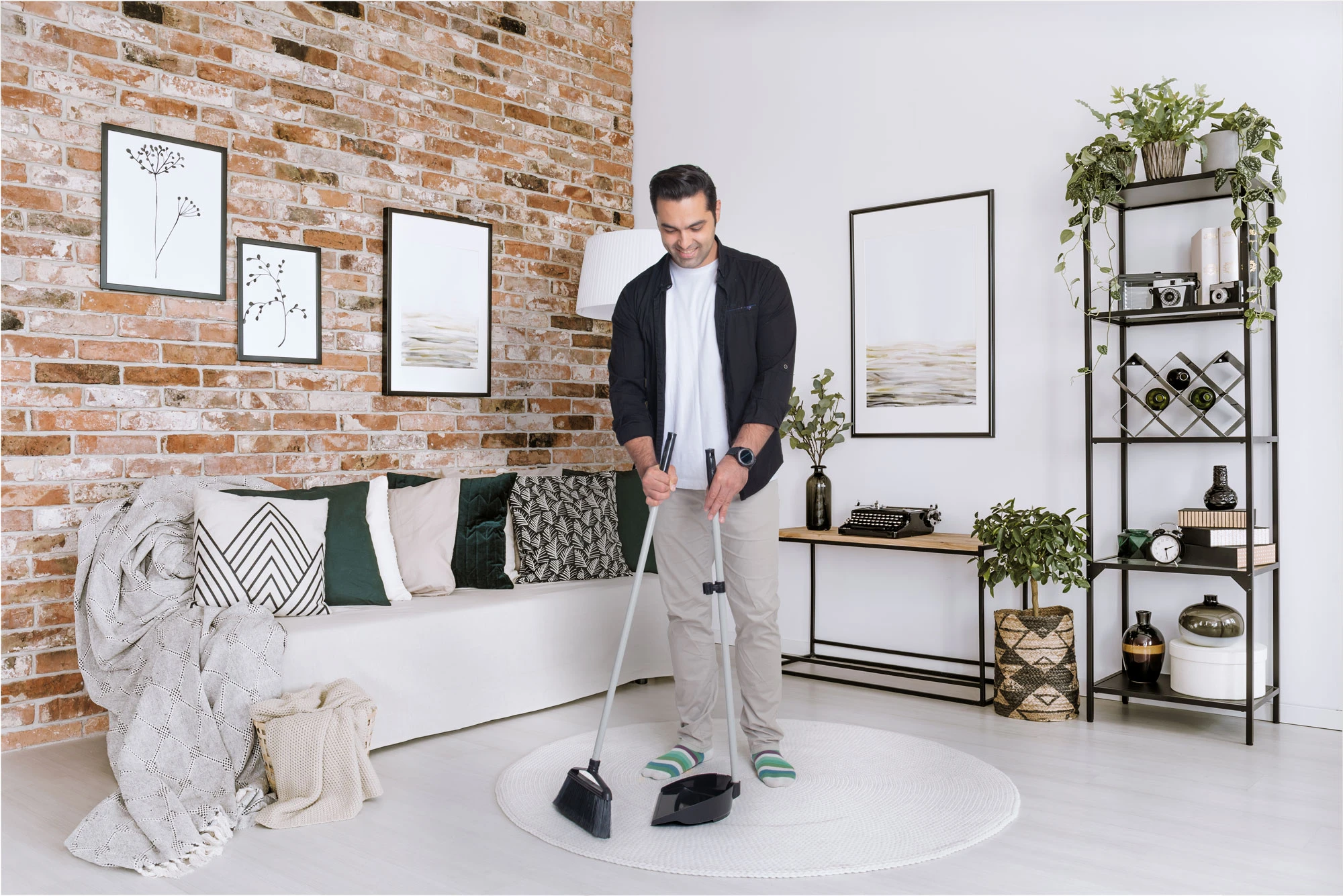 تمیز کردن فرش بدون جاروبرقی