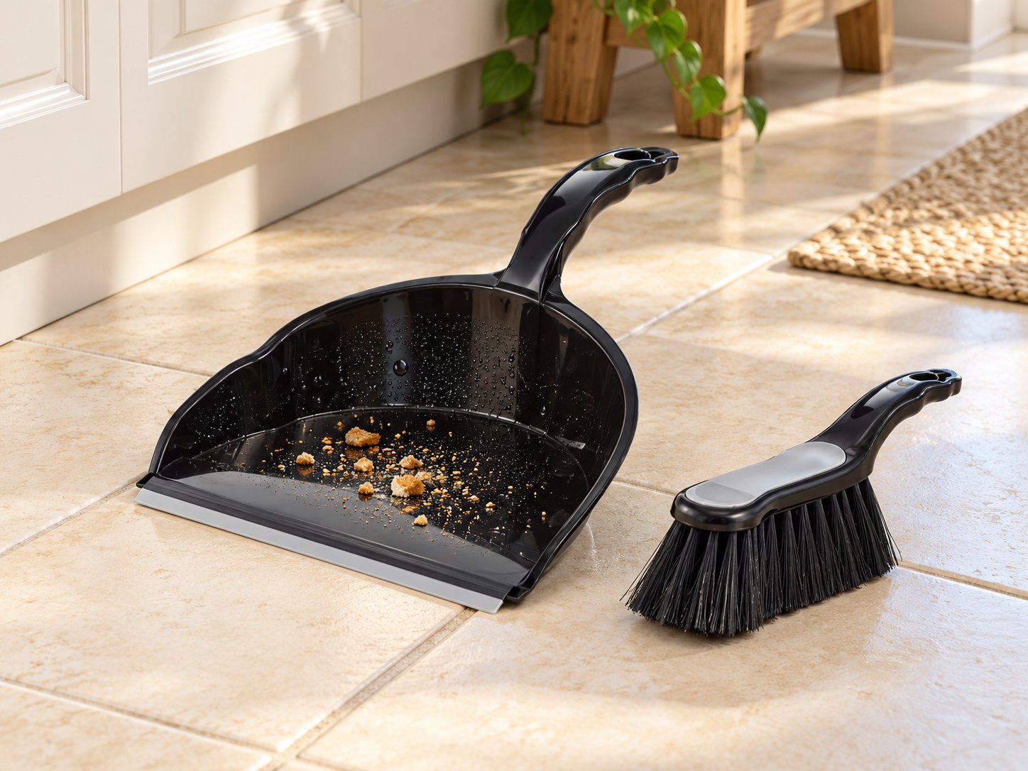 ترفند خاک‌انداز نم‌دار؛ نگذارید خرده‌ریزها دوباره روی زمین بریزند