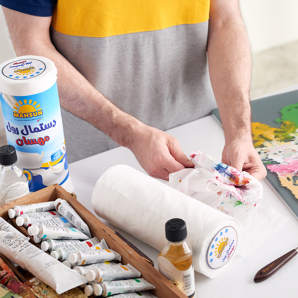 دستمال رول 50 برگ مهسان